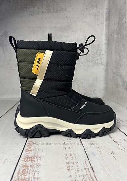 Чоботи дутики зимові дитячі Jong Golf Чорний 678-1