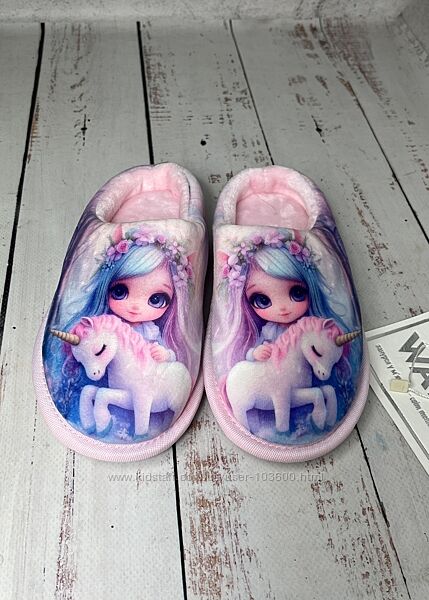 Капці домашні дитячі для дівчинки Waldi Рожевий 557-1