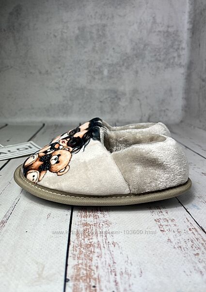 Капці домашні дитячі для дівчинки Waldi Бежевий 552