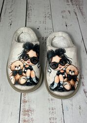 Капці домашні дитячі для дівчинки Waldi Бежевий 552-1