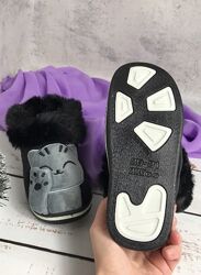 Капці домашні дитячі на дівчинку Lion Чорно-сірий 1216-3