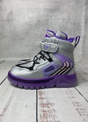 Черевики зимові дитячі на дівчинку Bessky Фіолетово-сірий 545