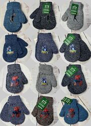 Рукавиці вовняні дитячі для хлопчика АТЮША Різнобарвний 1222