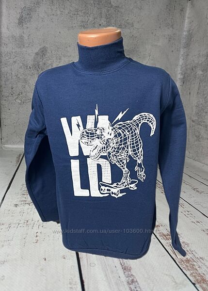 Гольф водолазка байкова дитяча на хлопчика CitCit Темно-синій 1227