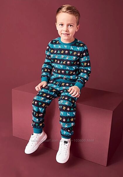 Костюм байковий дитячий на хлопчика Lupilu Зелений 1196