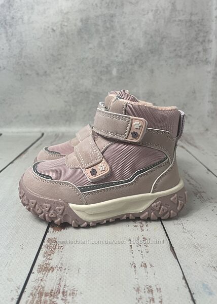 Черевики зимові дитячі на дівчинку Clibee Рожевий 038