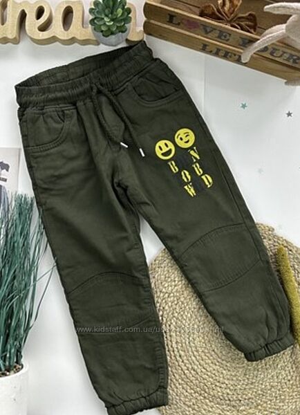 Штани дитячі на хлопчика V. N. R. Kids Темно-зелений Коричневий 1211