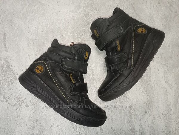 Зимові шкіряні сапожки 34р для хлопчика Timberland 
