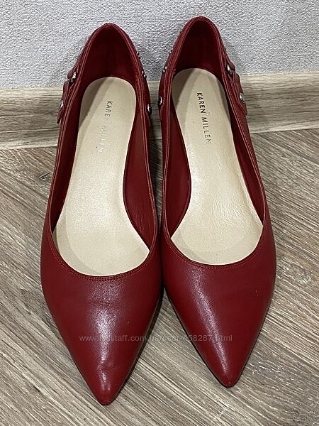 Шкіряні балетки KAREN MILLEN, розмір 39,5
