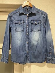Джинсова сорочка Tommy Hilfiger, на хлопчика 12-14 років