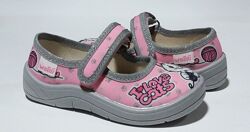 Дитячі текстильні ортопедичні тапочки в садочок для дівчинки