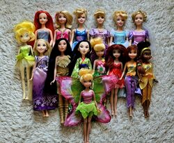 Ляльки куклы Барби Barbie Принцессы Дисней Disney Аврора Белль Золушка