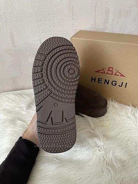 Шоколадні уггі платформа, натуральна замша, уггі шоколад 36,37,41