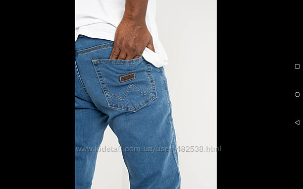 Мужские стрейчевые джинсы Wrangler