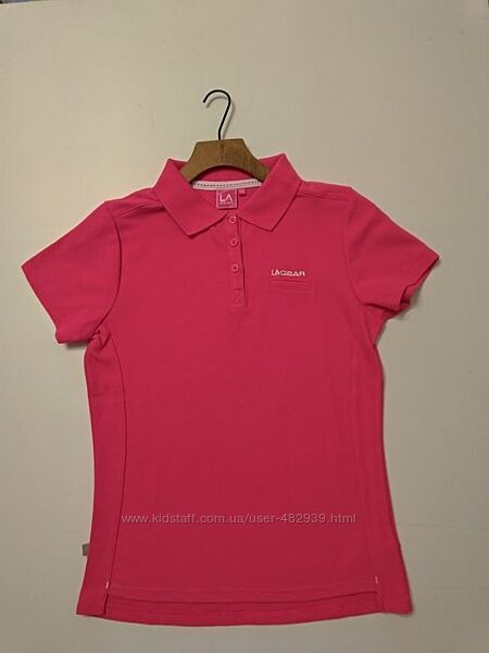 Поло футболка женская La Gear Polo Pique Bright Pink 10UK S розовый цвет