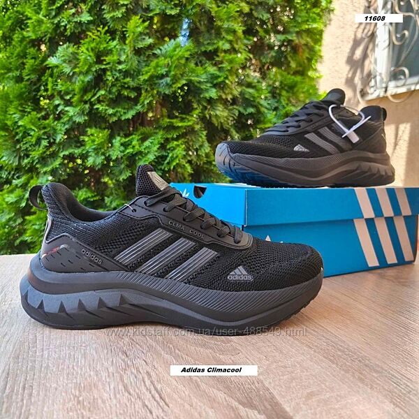 Кросівки чоловічі Adidas Climacool чорні, сірі сітка