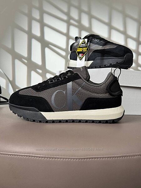 Чоловічі кросівки термо Calvin Klein Gore-Tex сірий з чорним