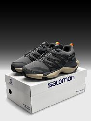 Зимові чоловічі кросівки термо Salomon XT PURE GTX Grey Beige 