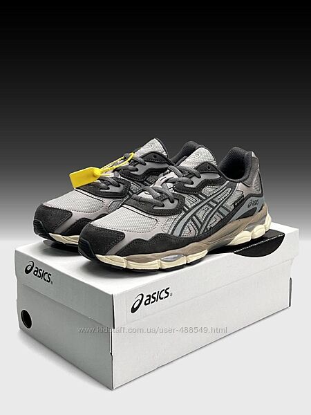 Зимові чоловічі кросівки термо ASICS Gel-NYC GTX  Grey Beige  