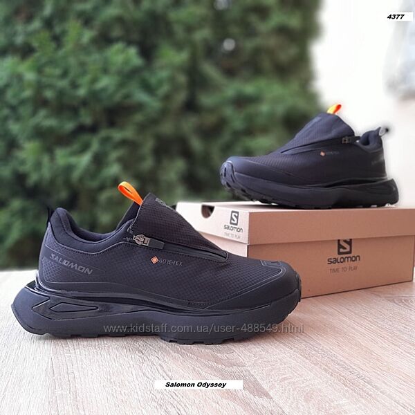 Зимові чоловічі кросівки Salomon Odyssey Elmt gore tex black