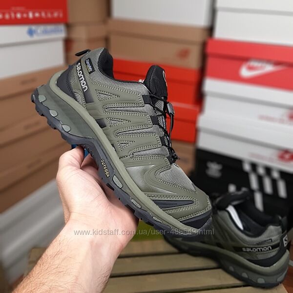 Зимові чоловічі кросівки Salomon XA Forces Gore-tex хакі