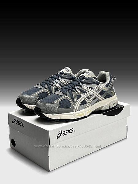 Зимові чоловічі кросівки термо ASICS Gel-Kahana Gore-Tex 8 сірі з бежевим