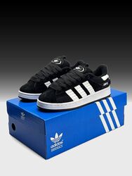 Кросівки Adidas Originals Campus 00s чорні з білим, замша