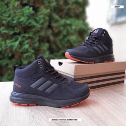 Зимові черевики з хутром Adidas Terrex GORE-TEX чорні з помаранчевим