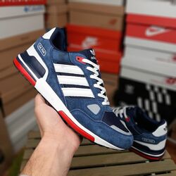 Чоловічі кросівки Adidas ZX 750 великани сині з білим, 47-49р