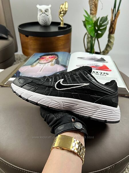 Кросівки чоловічі Nike P-6000 Black чорні з білим