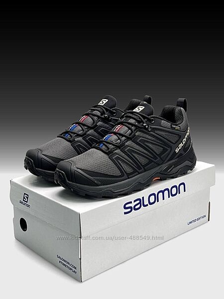 Зимові чоловічі кросівки Salomon Speed Cross Pro GTX Thinsulate Grey Black 
