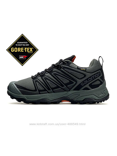 Зимові чоловічі кросівки термо Salomon Speed Cross Pro GTX Thinsulate темно