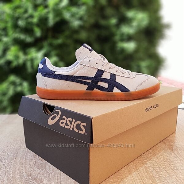 Кросівки Asics Onitsuka Tiger бежеві з синім