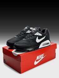 Кроссовки мужские Nike Force 1 Double Air Белые с чёрным