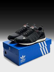 Зимові чоловічі кросівки термо Adidas ZX 700 HD Gore - Tex Black 