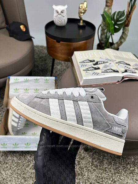 Кросівки жіночі Adidas Originals Campus 00s сірі, замша