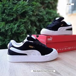 Кросівки жіночі Puma Suede XL Crush Preserves чорні на білій