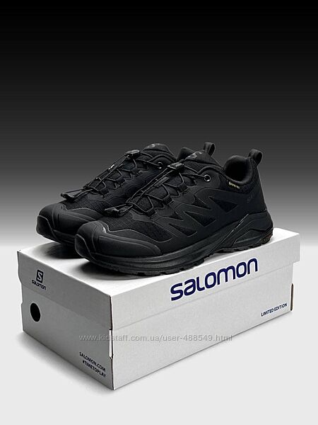Зимові чоловічі кросівки термо Salomon Adventure Gore-Tex Black
