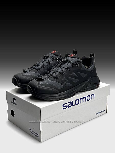 Зимові чоловічі кросівки термо Salomon X ADVENTURE GTX Grey Black   