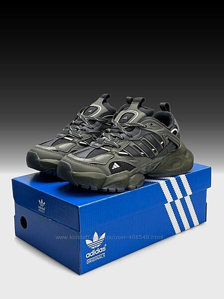 Зимові чоловічі кросівки термо Adidas XLG Runner Deluxe Gore-Tex Khaki