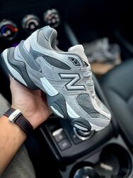 Зимові жіночі кросівки з хутром New Balance 9060 сірі