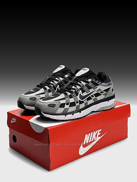 Зимові кросівки термо Nike P-6000 Gore-Tex сірі з чорним