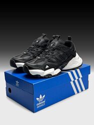 Зимові чоловічі кросівки термо Adidas XLG Runner Deluxe Gore-Tex чорні з бі