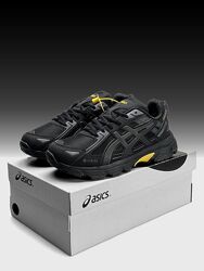 Зимові чоловічі кросівки термо ASICS Gel-Venture 6 чорні з жовтим