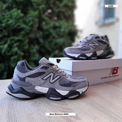 Зимові жіночі кросівки з хутром New Balance 9060 сірі