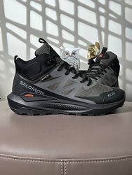 Зимові чоловічі черевики з хутром Salomon Elixir Activ Fur Black Taupewood