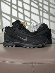 Зимові чоловічі черевики з хутром Nike Rivah Gore-Tex Fur чорні