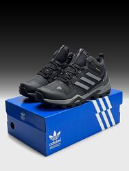 Зимові чоловічі черевики з хутром Adidas Terrex Fur сірі