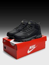 Зимові чоловічі черевики з хутром Nike Rivah Gore-Tex Fur Black Grey