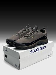Зимові чоловічі кросівки термо Salomon Shelter Gore-tex Brown